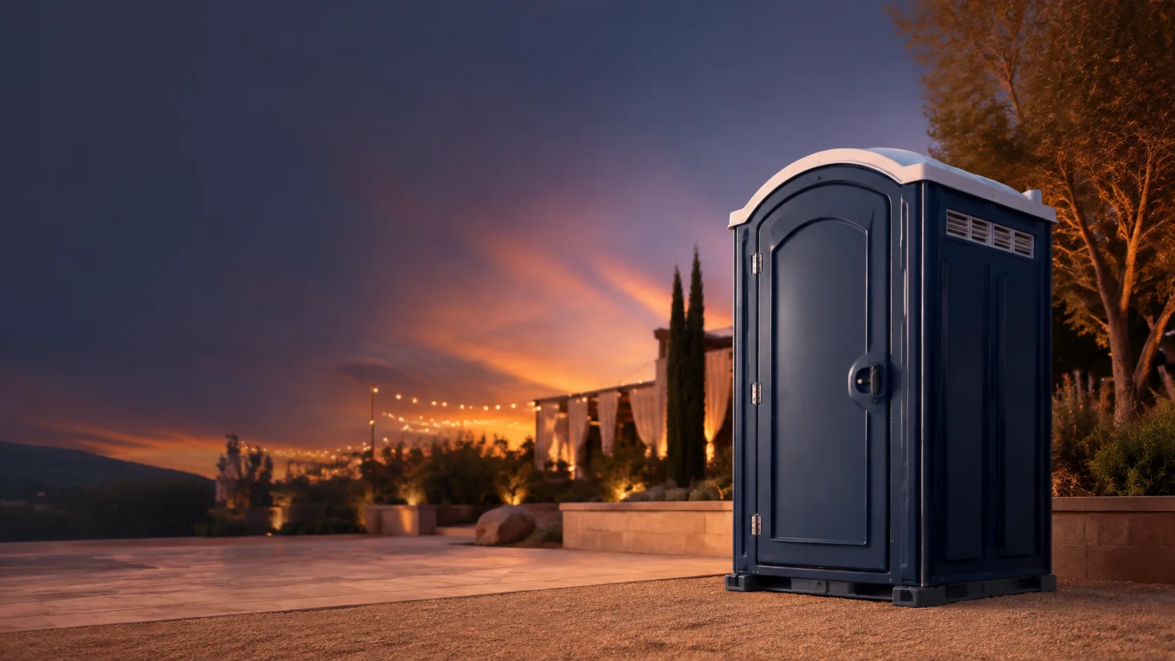Portable restroom shown for rental planning in Boise, ID